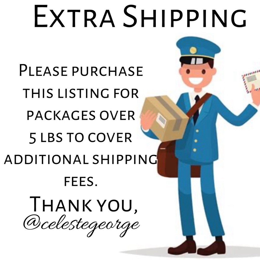 Additional Shipping LABEL over 5 lb to 6 lbs